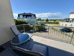 Balkón nebo terasa v ubytování Appartement 4 - Ostseeblick