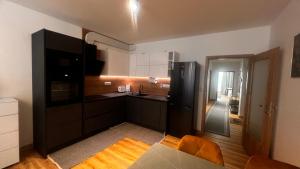 Televízia a/alebo spoločenská miestnosť v ubytovaní Apartment Budweis 2kk České Budějovice + 28 fotografií