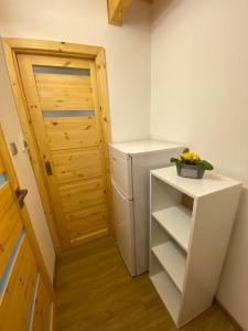 Kuchyň nebo kuchyňský kout v ubytování Chalet Galla