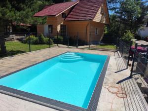 The swimming pool at or close to Chalupa Leštiny