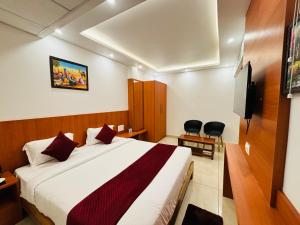 Μια τηλεόραση ή/και κέντρο ψυχαγωγίας στο Hotel Starfinch Inn