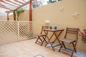 Balkón nebo terasa v ubytování Melissa Rooms Naxos