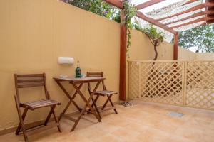 Balkón nebo terasa v ubytování Melissa Rooms Naxos