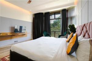 Ein Sitzbereich in der Unterkunft Hide-In Hostel Delhi
