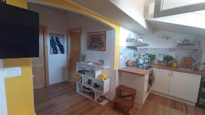 Η κουζίνα ή μικρή κουζίνα στο Moriconi Civico 9