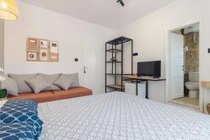 TV a/nebo společenská místnost v ubytování Apartments Mar