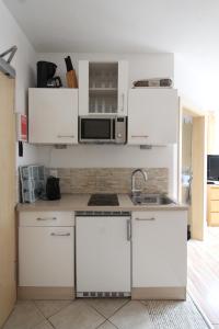 Kuchyň nebo kuchyňský kout v ubytování Landhaus Müller
