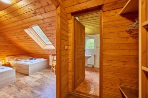 Kúpeľňa v ubytovaní Chata 70 Dřevěnka Prkenný Důl, Žacléř, Krkonoše
