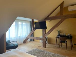 TV a/nebo společenská místnost v ubytování Boutique Hotel Marie Marie