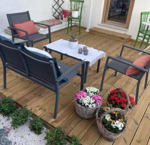 Balkón nebo terasa v ubytování Rose e fiori