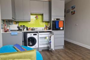 Kuchyň nebo kuchyňský kout v ubytování Stylish and spacious new flat