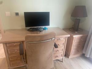 TV a/nebo společenská místnost v ubytování Alania Sea View Apartment