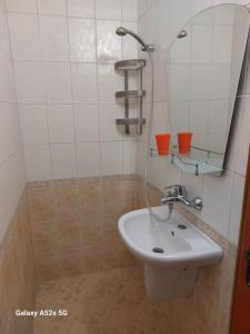 Koupelna v ubytování Homestay Kostadinov