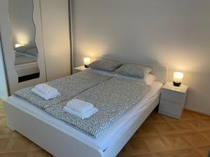Ένα ή περισσότερα κρεβάτια σε δωμάτιο στο Apartman Dragovic
