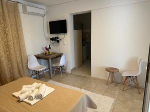 TV a/nebo společenská místnost v ubytování Andolly Apartments