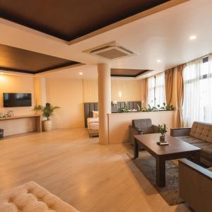TV a/nebo společenská místnost v ubytování Lavie Residence and Spa