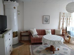 Televisyen dan/atau pusat hiburan di Höganlid Bed & Breakfast