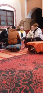 Posezení v ubytování Dar Laayoune