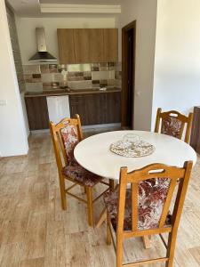 Kuchyň nebo kuchyňský kout v ubytování Apartmani Petkovic