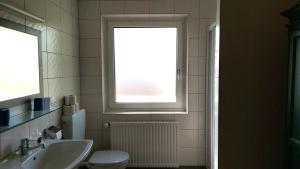 Koupelna v ubytování Haus Ellbrunn