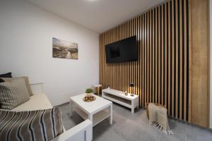 TV a/nebo společenská místnost v ubytování Apartmán Sokolská