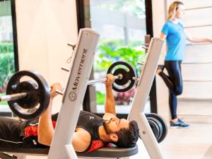 Fitness centrum a/nebo fitness zařízení v ubytování Hotel Times Square 913 São Paulo Moema