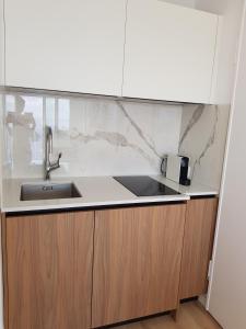 Cucina o angolo cottura di 73 CORNE D OR - Duplex plein SUD, VUE MER, BALCON