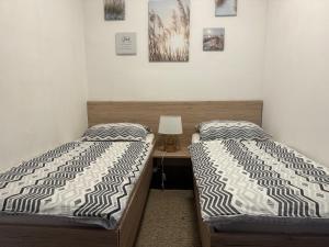 Postel nebo postele na pokoji v ubytování Apartments Zupan