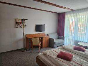 TV a/nebo společenská místnost v ubytování Hotel zur Krone