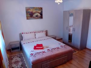 Postel nebo postele na pokoji v ubytování Casa Cristian