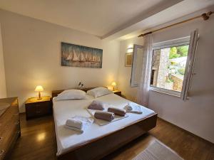 Postel nebo postele na pokoji v ubytování Oasis apartment
