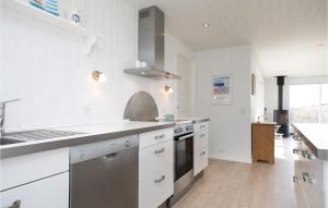 Kuchyň nebo kuchyňský kout v ubytování Holiday Home Frederikkesvej