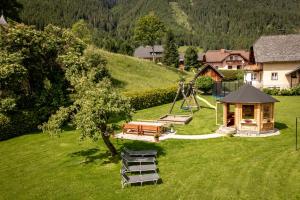 an aerial view of a park with a playground at Haus König in Mauterndorf
