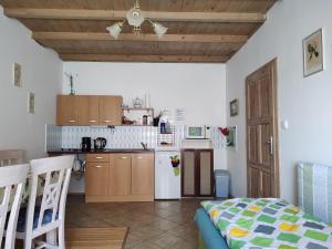 Kuchyň nebo kuchyňský kout v ubytování Apartmány Brevant