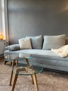 Posezení v ubytování Zeitapartments Am Fischmarkt