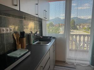 Kuchyň nebo kuchyňský kout v ubytování Apartments Zupan