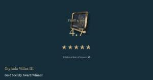 Certifikát, hodnocení, plakát nebo jiný dokument vystavený v ubytování Glyfada Villas III