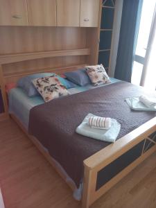 Posteľ alebo postele v izbe v ubytovaní Sea view room
