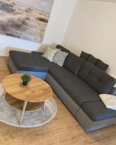 Posezení v ubytování Ferienwohnung Rickelhoff