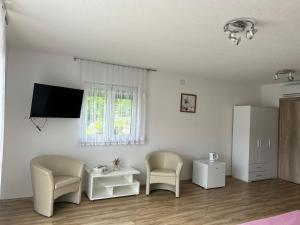 TV a/nebo společenská místnost v ubytování Apartments and Rooms Krizmanic