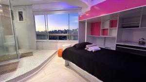 Só Mulheres Cobertura Duplex Alto Padrão Shows Ginásio Parque Ibirapuera Jardins Av Paulista Paraíso Vl Mariana客房内的一张或多张床位