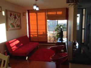 A seating area at Apartamento Castilla