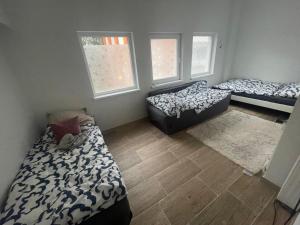 Postel nebo postele na pokoji v ubytování TOP3 Schönes Apartment für max 5 Personen