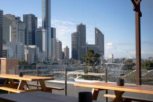 Nespecifikovaný výhled na destinaci Brisbane nebo výhled na město při pohledu z hostelu