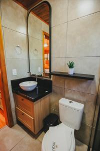 Koupelna v ubytování Recanto da Maju + 37 fotografií