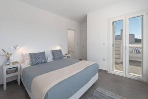 Posteľ alebo postele v izbe v ubytovaní Villa Agali Naxos Glyfada Kastraki