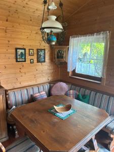 Posezení v ubytování Ferienhaus Waldblick