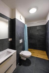 Kúpeľňa v ubytovaní Apartmány pri Belej