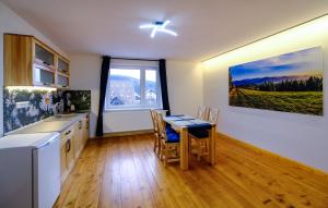 Kuchyňa alebo kuchynka v ubytovaní Apartmány pri Belej