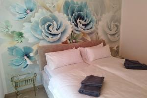 Postel nebo postele na pokoji v ubytování Apprimus Ferienwohnungen - Waldsee Rieden Panoramaterrasse 6 EG